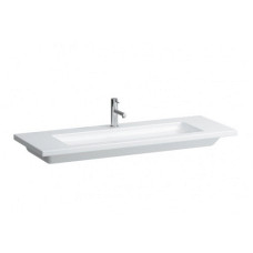 LIVING SQUARE раковина 130*48см, з 1-м отв. пiд змiшувач посерединi, з отв. переливу, LAUFEN (H8164360001041)