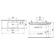 LIVING SQUARE умивальник 130*48см білий, LAUFEN (H8164350001041)