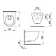 PRO унiтаз 360*490мм, пiдвiсний Rimless Compact, змив вертикальний, LAUFEN (H8209650000001)