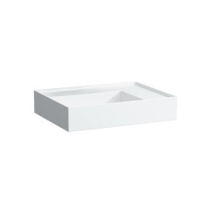 KARTELL раковина (600*460мм), поличка праворуч, без отвору для змішувача, без отвору переливу, LAUFEN (H8103340001121)