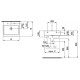 LIVING CITY раковина 60*46см, без отв. для змiш., з отв.переливу, LAUFEN (H8174330001091)