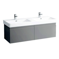 PRO S тумба 1260*450*390мм,для раковини 814968, з 2-ма висувн.ящ.,2-ма внутр.висувн.ящ.,сiрий графiт, LAUFEN (H4835720964801)