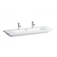 LIVING SQUARE раковина 1300*480мм, 2 отвори під змішувач, злив-перелив, LAUFEN (H8164360001071)