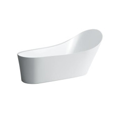 PALOMBA ванна 1835*960*750*540*900мм, стоїть окремо, Solid Surface/штучний камінь, колір білий, LAUFEN