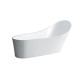 PALOMBA ванна 1835*960*750*540*900мм, стоїть окремо, Solid Surface/штучний камінь, колір білий, LAUFEN