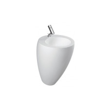 ALESSI ONE умивальник 52*53см, з iнтегр. п`єдесталом, пристiнний, без отв. пiд змiшувач, без отв. переливу, з покр.LCC, LAUFEN (H8119714001091)