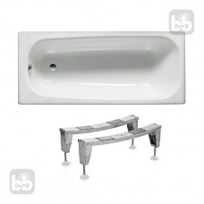 Комплект: CONTESA ванна 160*70см прямоугольная + ножки, ROCA