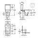 GAP компакт в комплекті: унітаз, бачек 3/4,5, сидіння slow-closing, ROCA