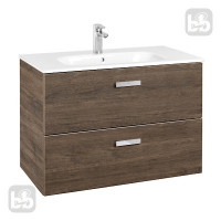 VICTORIA BASIC тумба з умивальником 80см, колiр кедр, ROCA (A855852423)