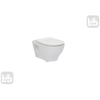 LASO Rimless унітаз підвісний, с сидінням Slim, с системою плавного опускання, ROCA (A34H0NB000)