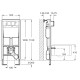 PRO инсталляция для унитаза, ROCA (A89009000K)