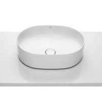 INSPIRA Round раковина 500*370*140мм, кругла, накладна, без отв. пiд змiшувач, без переливу, ROCA (A327520000)