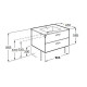 VICTORIA BASIC тумба з умивальником 100см, колiр кедр, ROCA (A855851423)