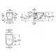 GAP ROUND Rimless унитаз подвесной, с сиденьем Slim, slow closing, ROCA (A34H0N8000)