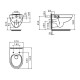 Victoria Rimless подвесной унитаз с крышкой slim slow-closing, ROCA (A34H398000)