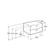 VICTORIA BASIC тумба 60см от мебельного комплекта A855854423, цвет кедр, ROCA (A856575423)