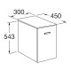VICTORIA BASIC меблевий модуль 30см, з дверцятами, бiлий глянець, ROCA (A857510806)