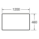 VICTORIA BASIC MODULAR столешница 119см, белый глянец, ROCA (A857508806)