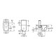 Комплект: MERIDIAN Rimless чаша пристiнного комбiн. унiтазу, випуск унiверсальний + бачок 3/4,5л + MERIDIAN Compacto сидiння для унiтазу, slow closing, ROCA (A34224L000+A341240000+A8012AC00B)