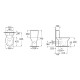 DEBBA Round унiтаз пiдлоговий Rimless, з сидiнням Slim дюропласт, ROCA (A34D995000)