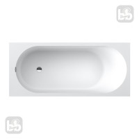 OBERON 2.0 Solo ванна 180*80см кварилова з ніжками та зі зливом-переливом, VILLEROY & BOCH (UBQ181OBR2DV-01)