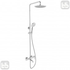 SISTEMA E система душова (змішувач для ванни, верхній душ 230 мм ABS коло, ручний душ 121 мм 3 режими, шланг 160 см), cromo, VOLLE