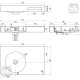 Раковина-столешница 75*48*14см подвесная каменная с полкой для полотенец, Solid surface, VOLLE