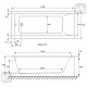 SOLO ванна 170*75*38,5см без ніжок, акрил 5мм, VOLLE (1210.001775)