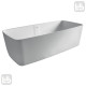 Ванна окремо стояча кам`яна Solid surface 1680 * 800 * 530mm, VOLLE