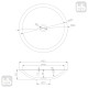 Раковина 51,5*10,5 см накладная каменная круглая Solid surface, VOLLE