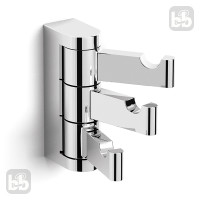 VOLLE FIESTA крючок поворотный тройной, хром, ФИЕСТА крючок поворотный тройной, хром, ВОЛЛЕ (15-77-702)