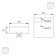 VOLLE раковина 40,5*40,5*15см накладная с отверстием под смеситель, квадратная, матовая, VOLLE
