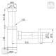 Сифон для умывальника с цилиндрическим колпаком, латунь, 1 1/4", труба Ø32 мм, de la noche, VOLLE