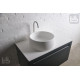 Умивальник 42*15см накладний кам`яний круглий Solid surface, VOLLE