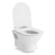 FIESTA RIM унітаз 51*36*40см підвісний без обідка, сидіння тверде Slim slow-closing, VOLLE (13-77-034)