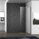 Стенка Walk-In 90*190см, закаленное прозрачное стекло 8мм, VOLLE (18-08-90)