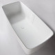 Ванна окремо стояча кам`яна Solid surface 1680 * 800 * 530mm, VOLLE (12-40-034)