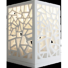 Декоративный ажурный светильник, каменный Solid surface 150*150*220мм, VOLLE (18-40-138)