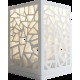 Декоративний ажурний світильник, кам`яний Solid surface 150*150*220mm, VOLLE (18-40-138)