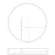 Тарілка для косметики, кам`яна Solid surface D280 * 45mm, VOLLE (18-40-137)