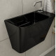 TEO black умывальник 50*28*35см моноблок подвесной, VOLLE (13-88-601black)