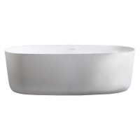 Ванна окремо стояча кам`яна Solid surface 1680 * 800 * 530mm, VOLLE (12-40-036)
