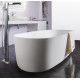 Ванна окремо стояча кам'яна Solid surface 1680 * 800 * 530мм, VOLLE (12-40-036)