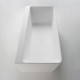 Ванна пристінна окремостояча кам`яна Solid surface 1650 * 800 * 590мм, VOLLE (12-40-051)