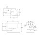HIPPO Rimless унітаз 51*35*36см підвісний, сидіння тверде Slim slow-closing, VOLLE (13-44-202)