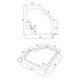 NEMO піддон 5-ти кутний 90*90*16см, в комплекті з сифоном, VOLLE (10-22-170tray)