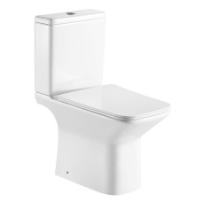 LEON OPEN компакт підлоговий: унітаз Rimless 62*37*79см не пристінний, гориз. випуск, нижнє підведення, бачок 3/4,5л, сидіння Slim slow-closing, VOLLE (13-11-959)