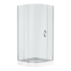 DIOS new душова кабіна 90*90*205см, на мілкому піддоні, хром, скло прозоре, VOLLE (10-12-015)