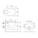 NEMO BLACK Rimless унітаз 51,5*35,5*36,5см підвісний, матовий, сидіння тверде Slim slow-closing, VOLLE (13-17-316 Black)
