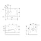 SOLO Rimless унитаз подвесной, сиденье твердое Slim slow-closing 51*35,5*33 см, цвет капучино мат, VOLLE (13-55-111Capp)